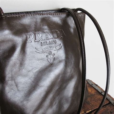 prada milano dal 1913 purse brown leather|vintage prada milano 1913 handbags.